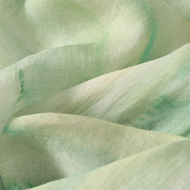 Spodnie damskie z szerokimi nogawkami, bawełniane i lniane, z kieszeniami i elastyczną talią, z Buddha Stones, o długości 7-8 - image 8