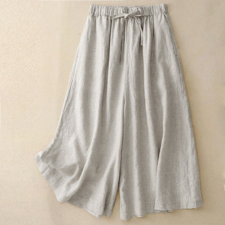 Damskie spodnie Capri z szerokimi nogawkami i kieszeniami, letnie, z elastyczną talią i kamieniami Buddha Stones - Bielizna - US14, UK/AU18, EU46 (3XL) - image 16