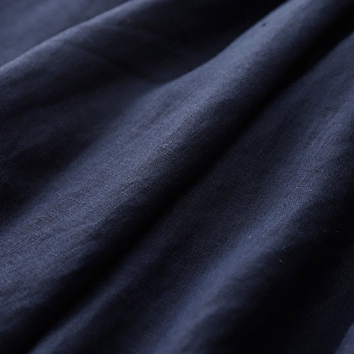 Damskie spodnie Capri z szerokimi nogawkami i kieszeniami, letnie, z elastyczną talią i kamieniami Buddha Stones - image 15