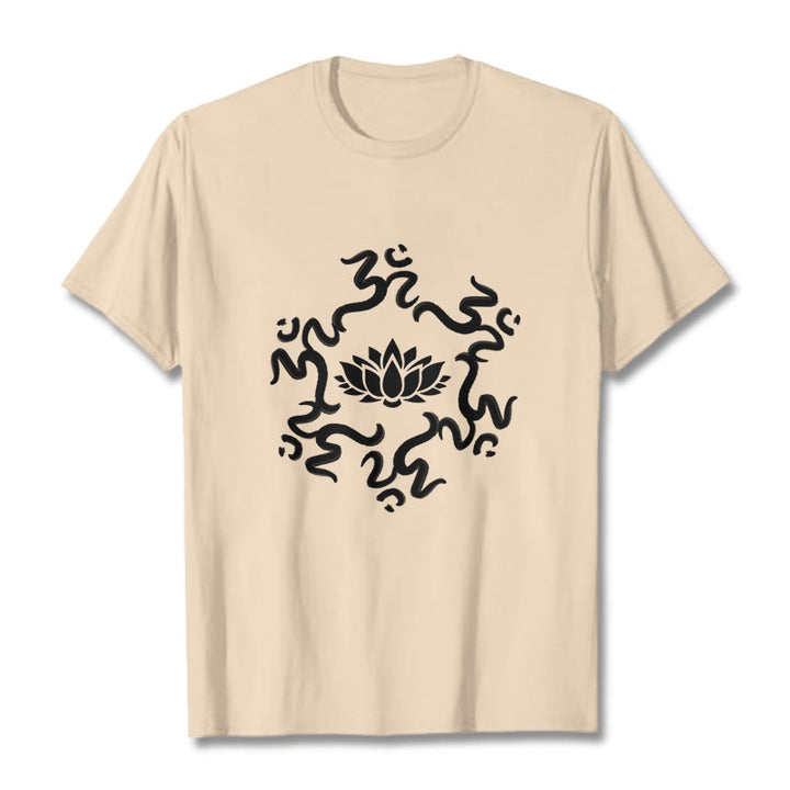 Buddha Stones z motywem kwiatu lotosu z symbolem OM i kamieniami Buddy - For - 2XL - image 10