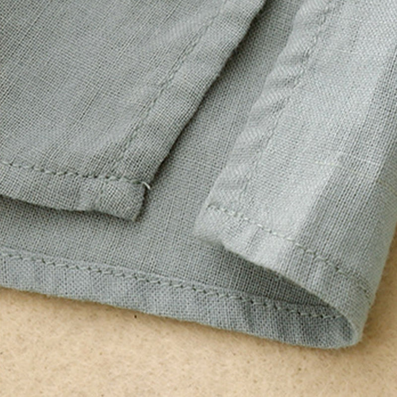 Koszula damska bawełniana z prostymi rękawami w kształcie latarni z motywem Buddha Stones - image 9