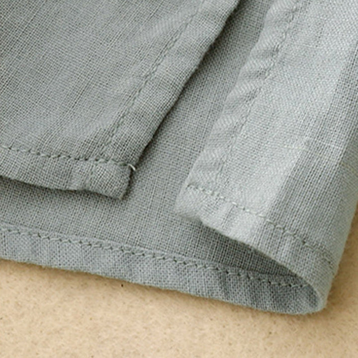 Koszula damska bawełniana z prostymi rękawami w kształcie latarni z motywem Buddha Stones - image 9