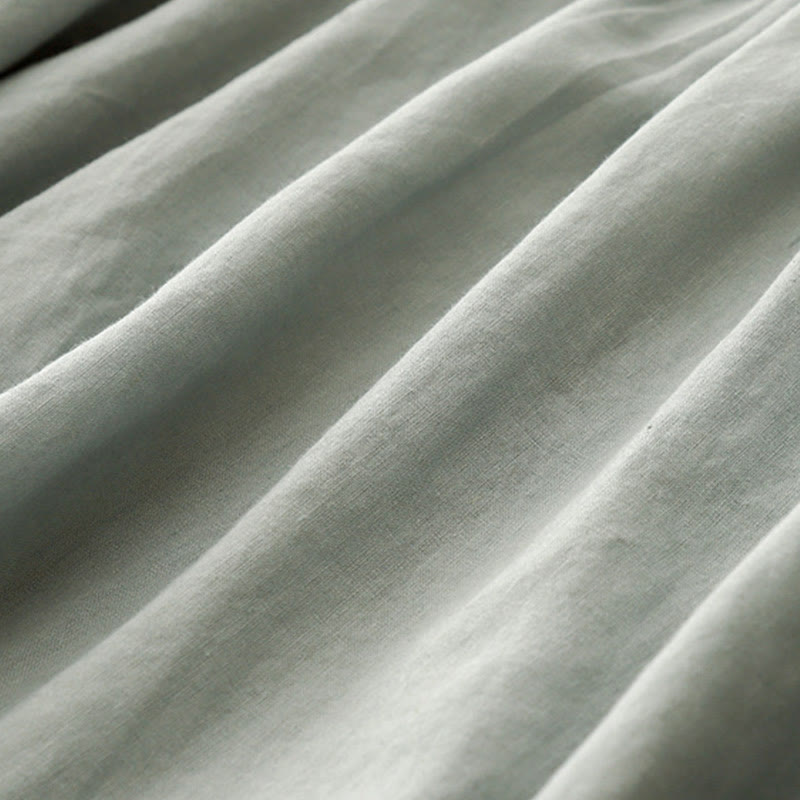 Koszula damska bawełniana z prostymi rękawami w kształcie latarni z motywem Buddha Stones - image 6