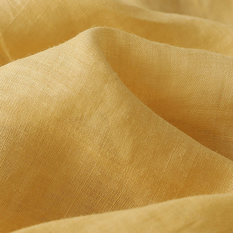 Koszula damska z bawełny i lnu, haftowane kwiaty, jednorzędowa, z Buddha Stones - image 12