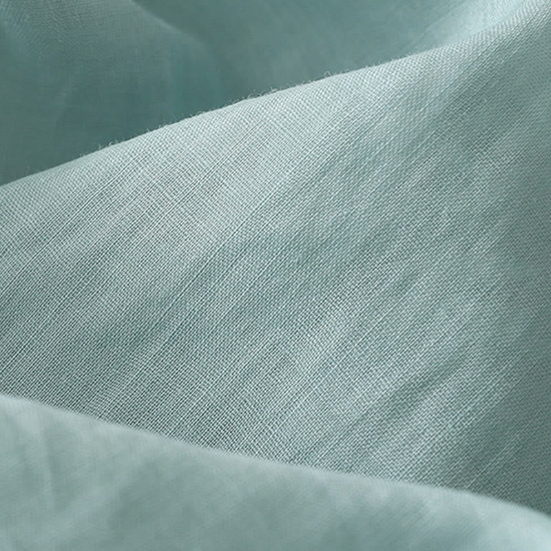 Koszula damska z bawełny i lnu, haftowane kwiaty, jednorzędowa, z Buddha Stones - image 25