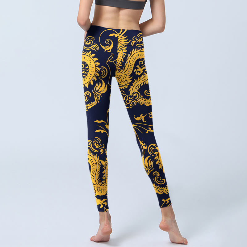 Legginsy do jogi damskie z nadrukiem winorośli i Buddha Stones - image 7