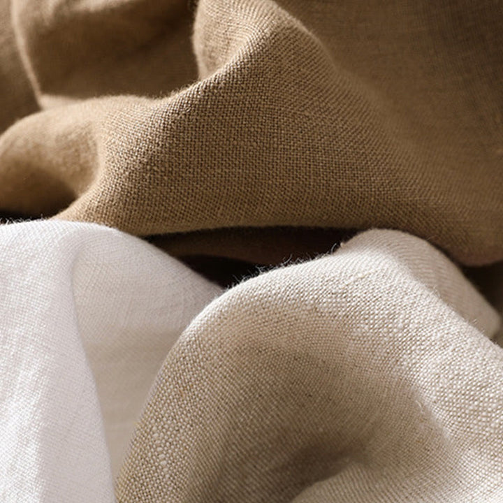 Kurtka damska z długim rękawem i kieszeniami, z bawełny i lnu "Buddha Stones" ze stójką - image 30