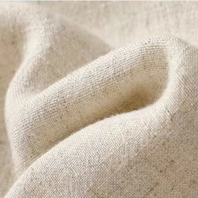 Kurtka damska z długim rękawem i kieszeniami, z bawełny i lnu Buddha Stones, zapinana na guziki żabki - image 22