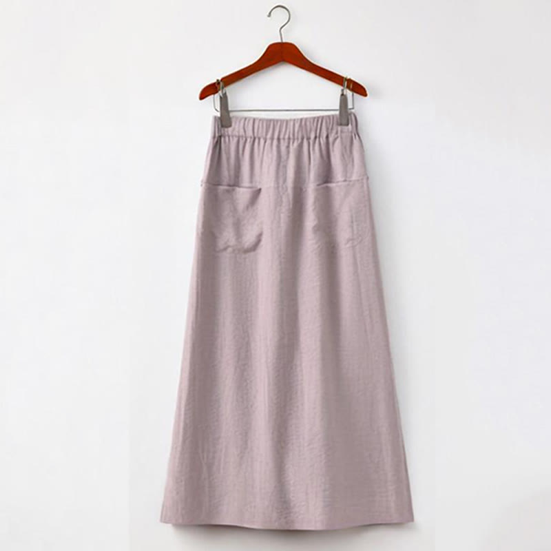 Buddha Stones 2 sztuki guziki koszula z krótkim rękawem spódnica z kieszeniami zestaw do medytacji bawełna damska - image 12