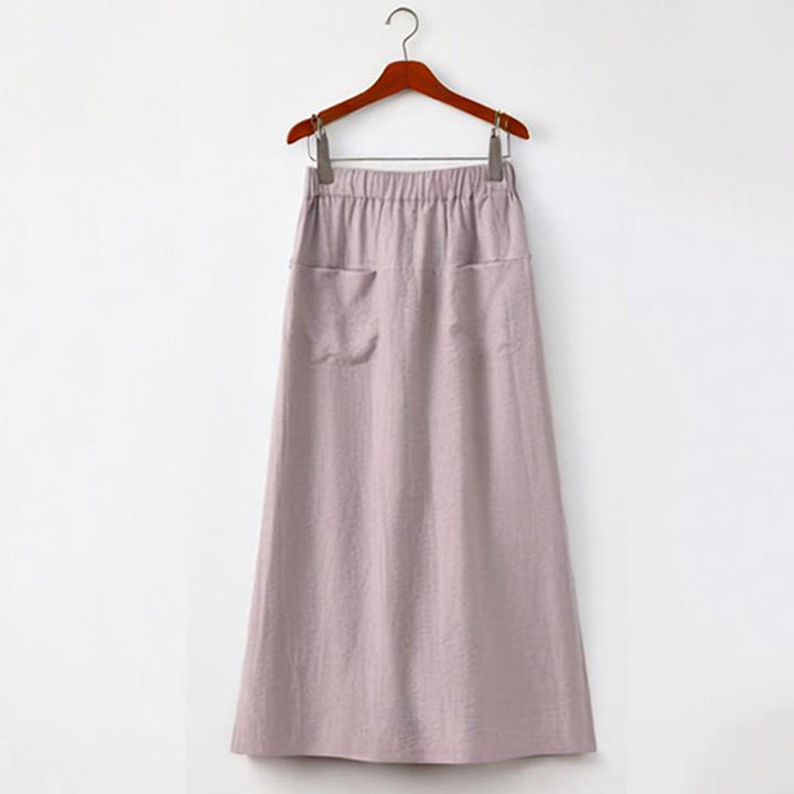 Buddha Stones 2 sztuki guziki koszula z krótkim rękawem spódnica z kieszeniami zestaw do medytacji bawełna damska - image 12