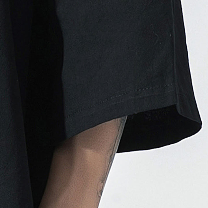 Buddha Stones, garnitur Tang, kurtka z bawełny i lnu, męska, z otwartym przodem, kimono z rękawami trzy czwarte - image 13