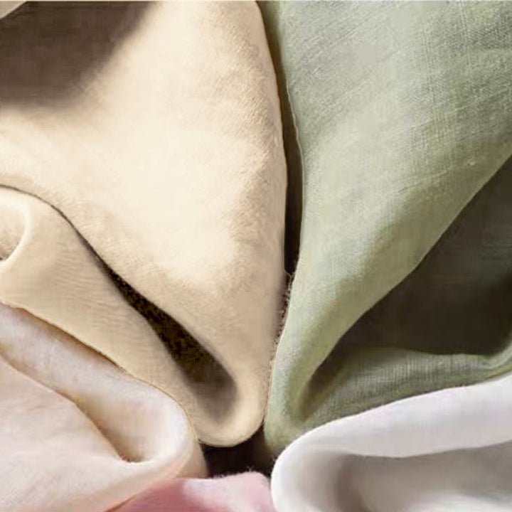 Koszula damska z bawełny i lnu z okrągłym dekoltem i haftem w stylu vintage z Buddha Stones - image 13