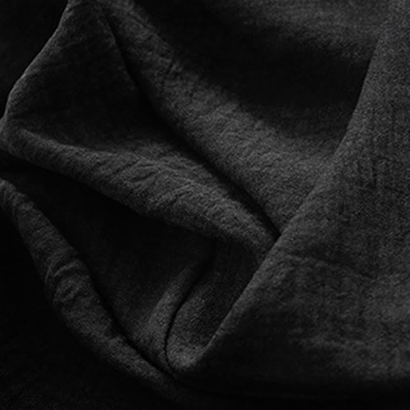 Damskie bawełniane spodnie z szerokimi nogawkami i kieszeniami, w stylu casual, letnie, sznurowane, z motywem Buddha Stones - image 10