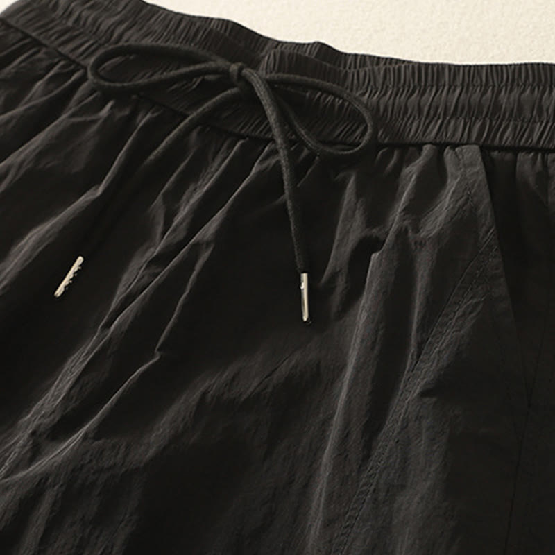 Damskie spodnie z kieszeniami i ściągaczem z motywem Buddha Stones w stylu vintage, letnie, proste - image 17