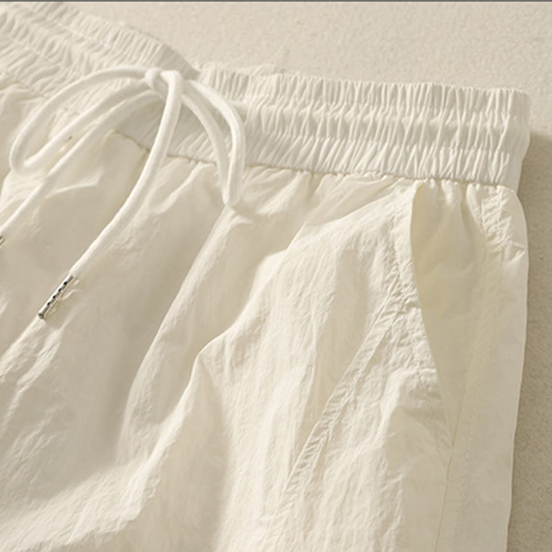 Damskie spodnie z kieszeniami i ściągaczem z motywem Buddha Stones w stylu vintage, letnie, proste - image 10