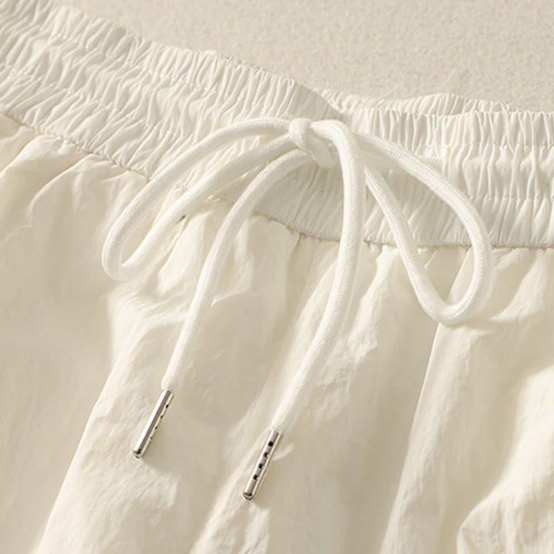 Damskie spodnie z kieszeniami i ściągaczem z motywem Buddha Stones w stylu vintage, letnie, proste - image 7