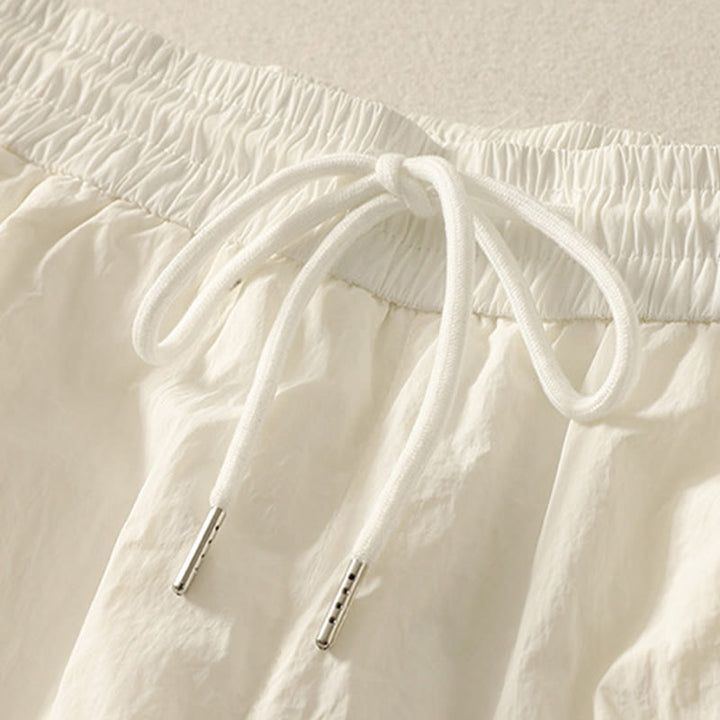 Damskie spodnie z kieszeniami i ściągaczem z motywem Buddha Stones w stylu vintage, letnie, proste - image 7