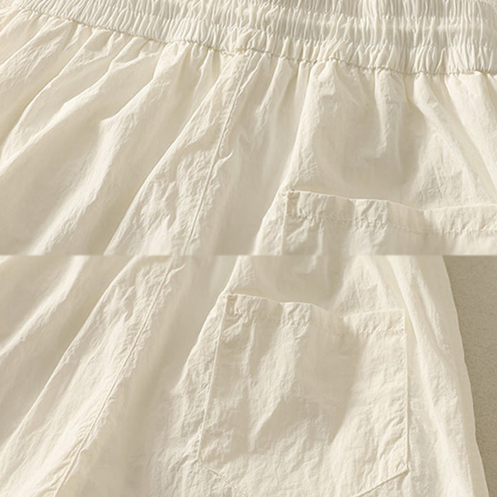 Damskie spodnie z kieszeniami i ściągaczem z motywem Buddha Stones w stylu vintage, letnie, proste - image 14