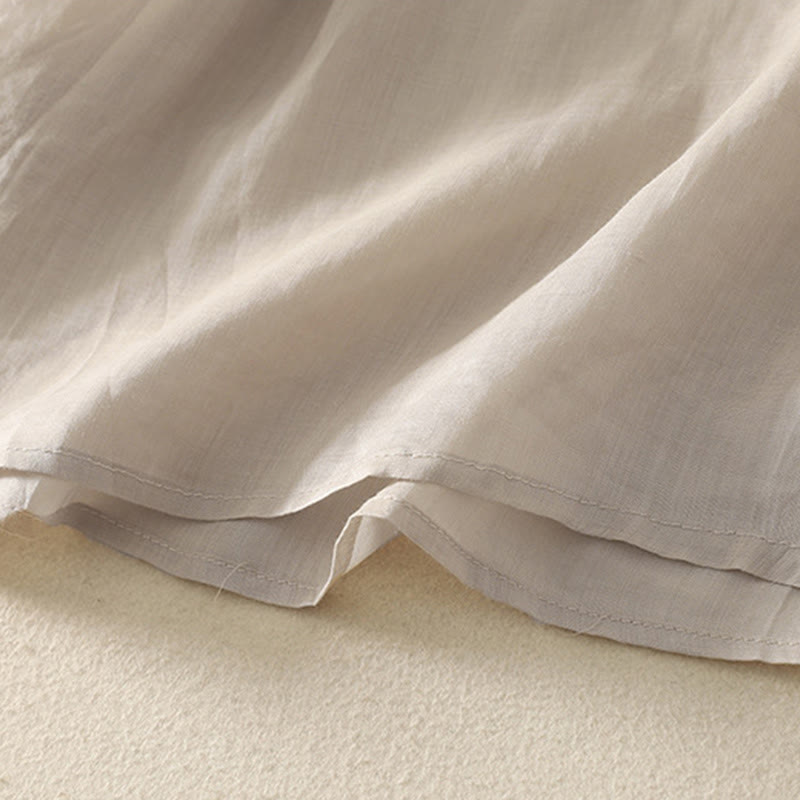 Koszulka damska z krótkim rękawem i haftowanym dekoltem w serek z motywem Buddha Stones - image 5