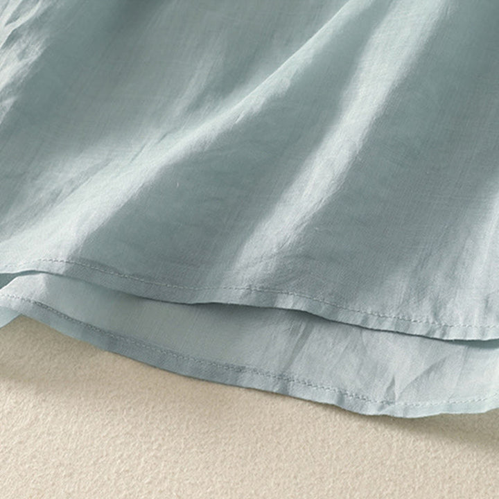 Koszulka damska z krótkim rękawem i haftowanym dekoltem w serek z motywem Buddha Stones - image 10