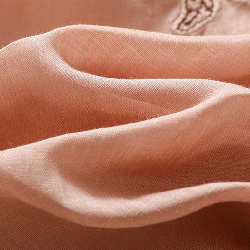 Koszulka damska z krótkim rękawem i haftowaną koronką z motywem Buddha Stones - image 24