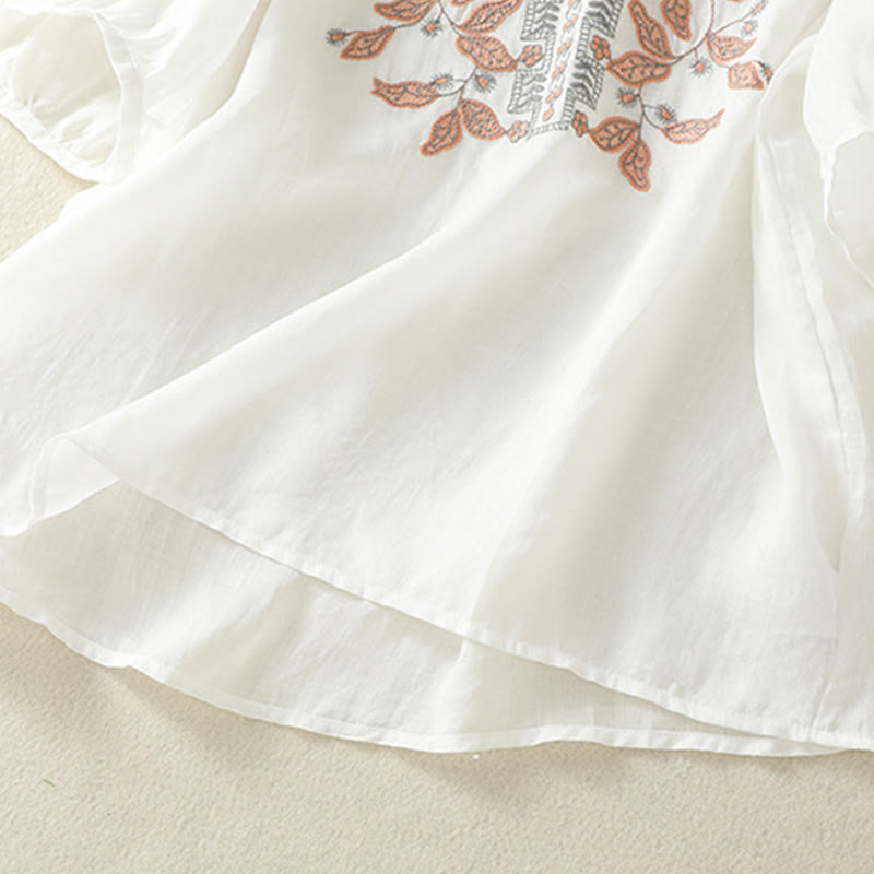 Koszulka damska z krótkim rękawem i haftowaną koronką z motywem Buddha Stones - image 33