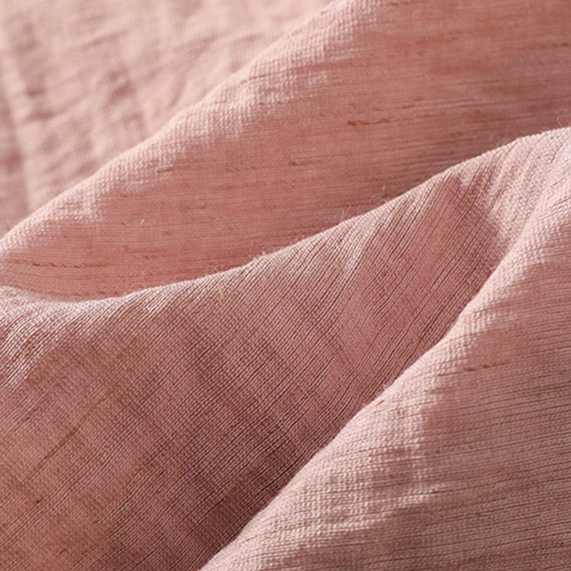 Koszula damska z dekoltem w serek, haftowanymi kwiatami i liśćmi z Buddha Stones - image 10