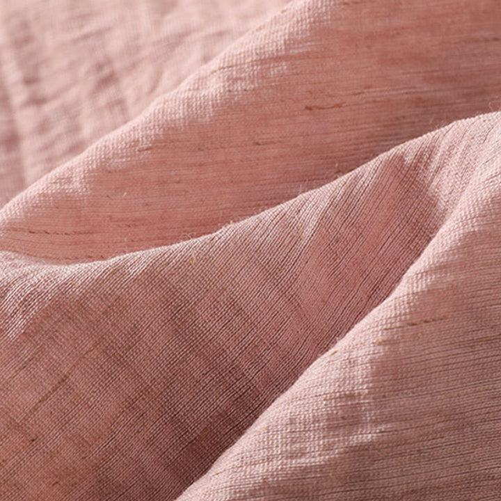 Koszula damska z dekoltem w serek, haftowanymi kwiatami i liśćmi z Buddha Stones - image 10