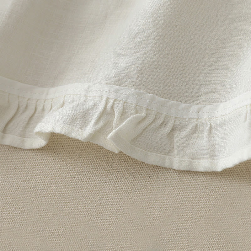 Koszulka damska z poliestru z okrągłym dekoltem i falbaną na dole z motywem kamieni Buddha Stones - image 9