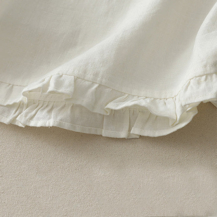 Koszulka damska z poliestru z okrągłym dekoltem i falbaną na dole z motywem kamieni Buddha Stones - image 12