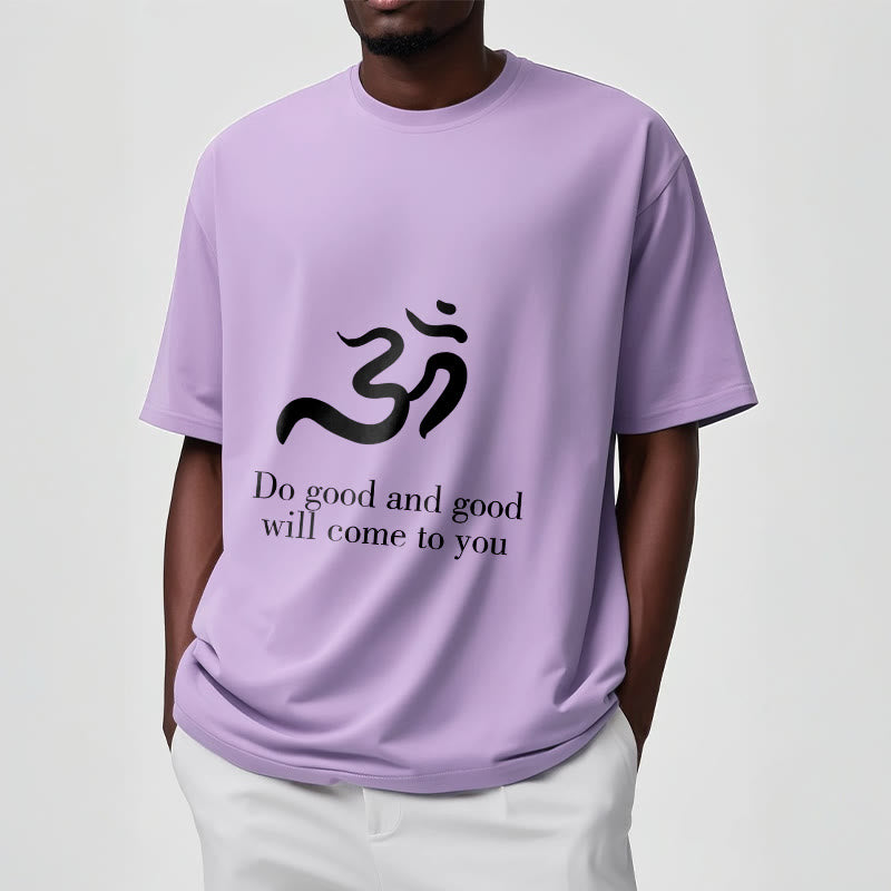 Koszulka z bawełny z motywem symbolu Om w sanskrycie i duchowym wzorem z Buddha Stones - image 18