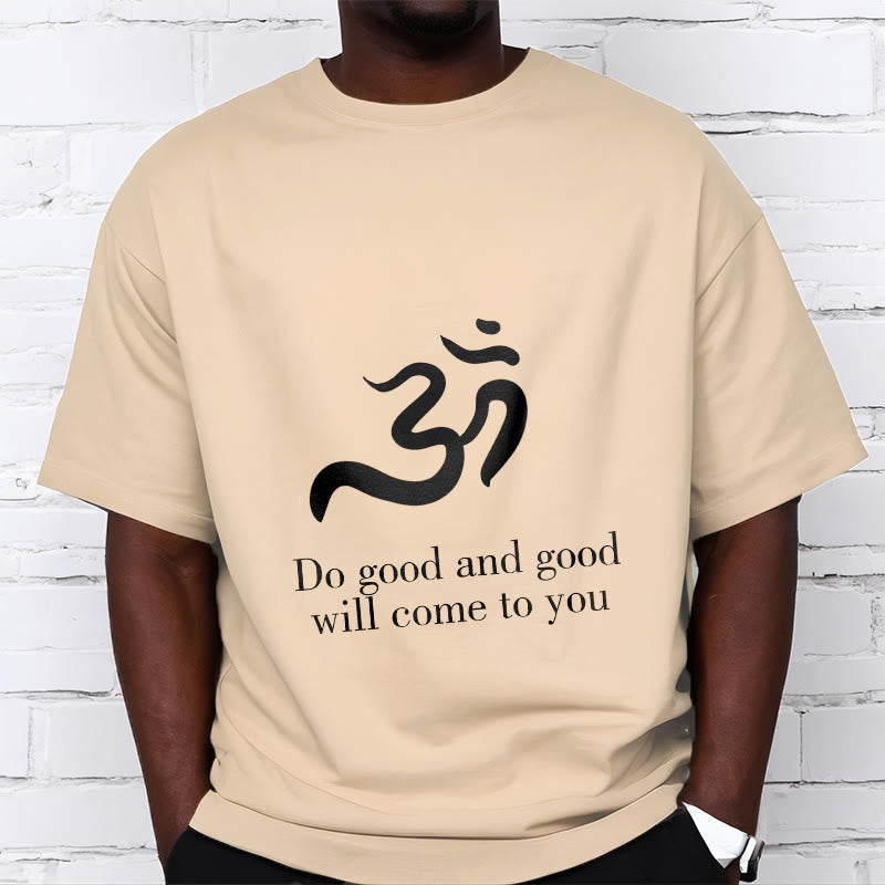 Koszulka z bawełny z motywem symbolu Om w sanskrycie i duchowym wzorem z Buddha Stones - image 10