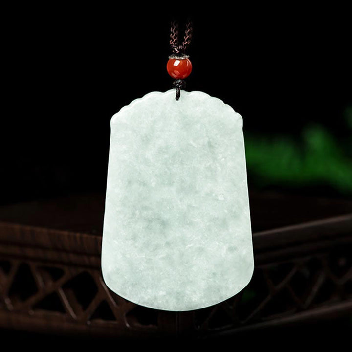 Buddha Stones Naturalny Jadeit 12 Chiński Zodiak Obfitość Amulet Wisiorek Naszyjnik - image 2