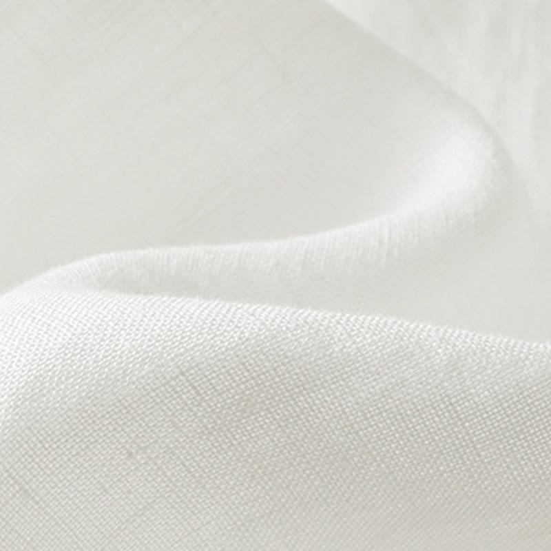 Koszula damska z bawełny i lnu z dekoltem w serek i długim rękawem w kwiaty z motywem kamieni Buddha Stones - image 17