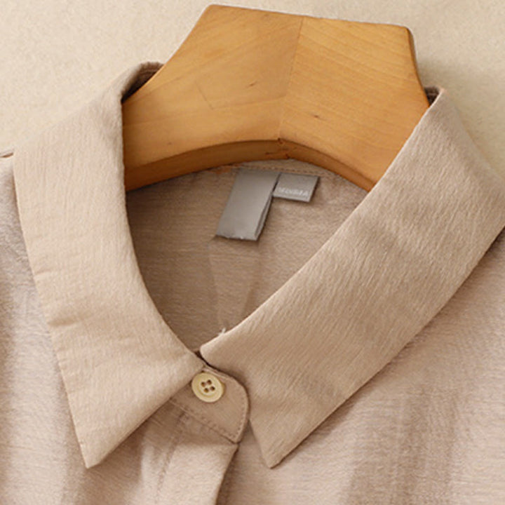 Koszula z krótkim rękawem i spódnicą z kieszeniami, 2 sztuki , Buddha Stones, długość 7-8, komplet z bawełny i lnu dla kobiet - image 17