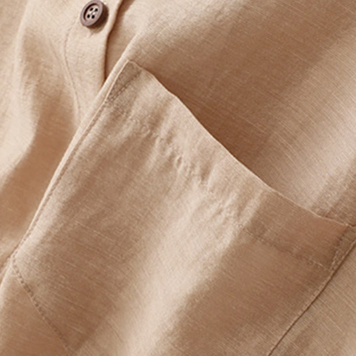 Koszula z krótkim rękawem i spódnicą z kieszeniami, 2 sztuki , Buddha Stones, długość 7-8, komplet z bawełny i lnu dla kobiet - image 18