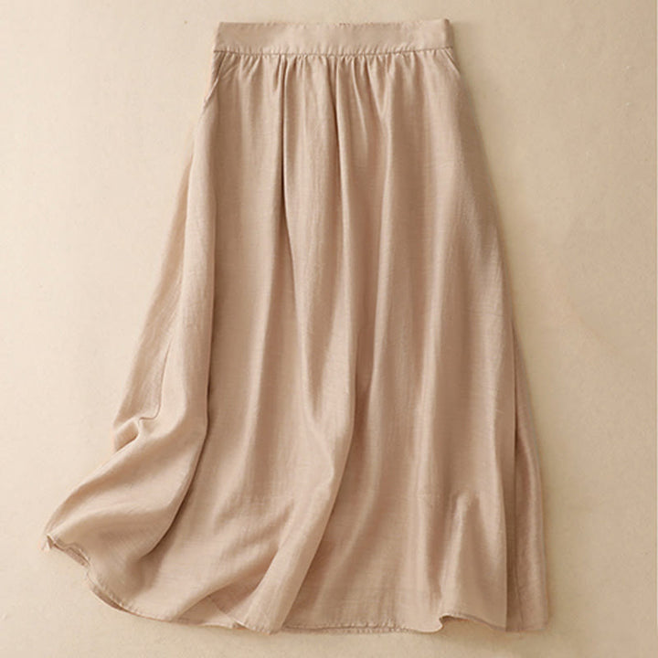 Koszula z krótkim rękawem i spódnicą z kieszeniami, 2 sztuki , Buddha Stones, długość 7-8, komplet z bawełny i lnu dla kobiet - image 21