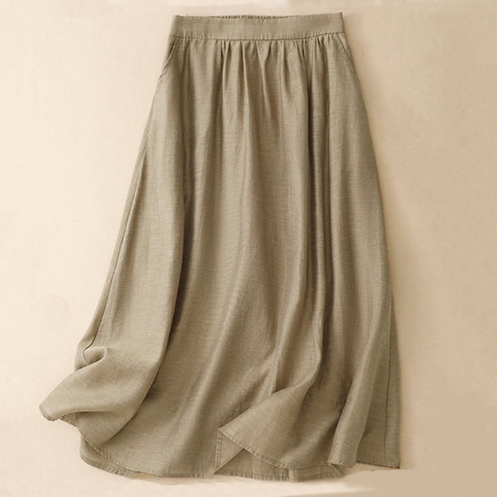 Koszula z krótkim rękawem i spódnicą z kieszeniami, 2 sztuki , Buddha Stones, długość 7-8, komplet z bawełny i lnu dla kobiet - image 8