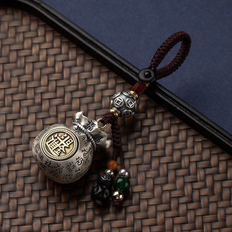 Buddha Stones Fu Charakter Worek Pieniędzy Zarabianie Pieniędzy Każdego Dnia Brelok Fortuny