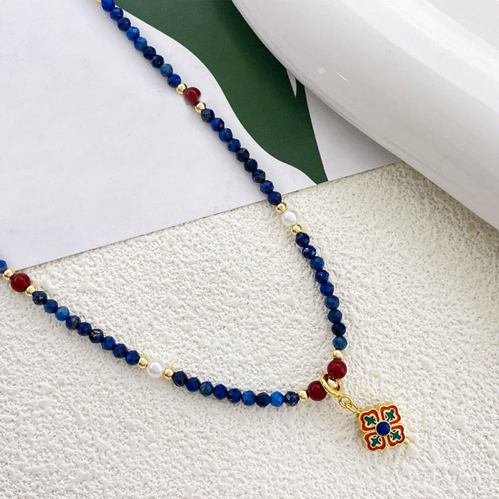 Buddha Stones , lazurytu i perły lapis lazuli z pozytywnym akcentem - image 1