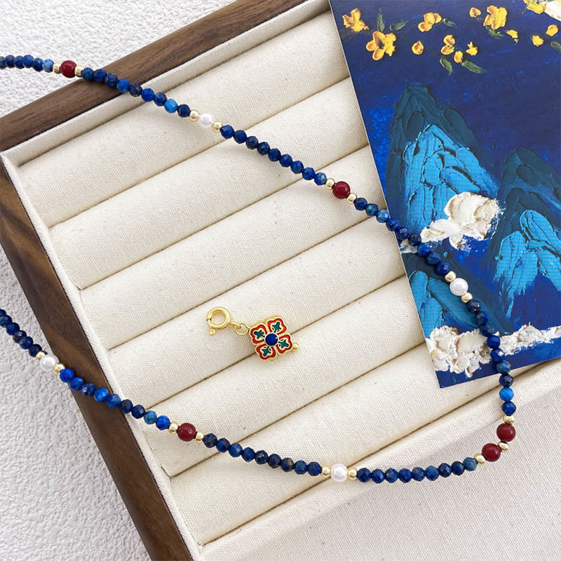 Buddha Stones , lazurytu i perły lapis lazuli z pozytywnym akcentem - image 2