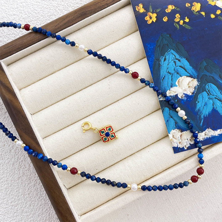 Buddha Stones , lazurytu i perły lapis lazuli z pozytywnym akcentem - image 2