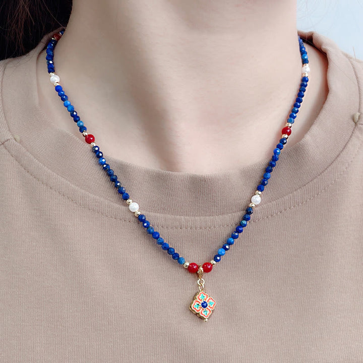 Buddha Stones , lazurytu i perły lapis lazuli z pozytywnym akcentem - image 4