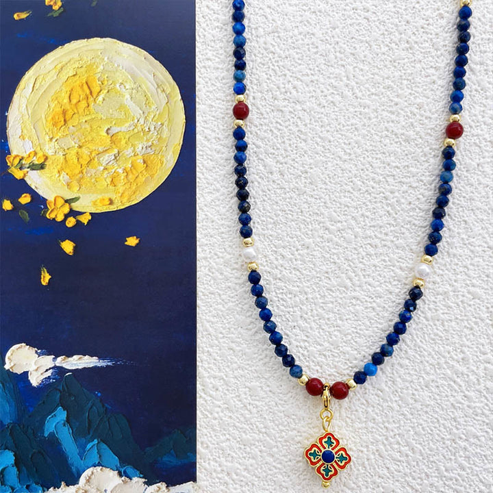 Buddha Stones , lazurytu i perły lapis lazuli z pozytywnym akcentem - Lazuryt (♥ Pozytywny ♥ Dbanie o siebie ♥) - image 0