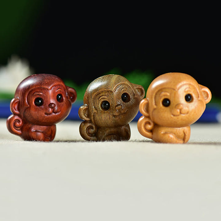Buddha Stones, zielone drzewo sandałowe, małe liście, czerwone drzewo sandałowe, urocze małpki, zwierzęta, dekoracja pokoju - image 12