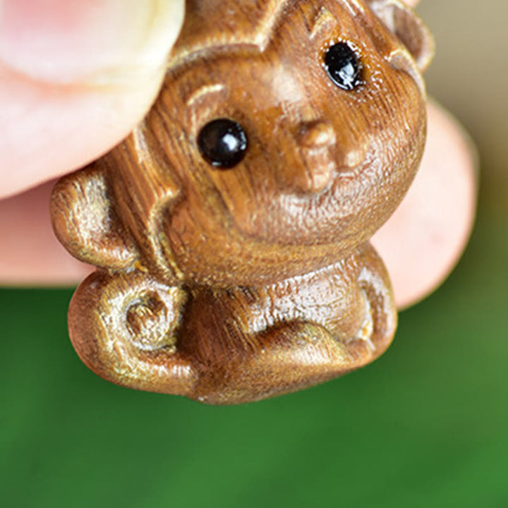 Buddha Stones, zielone drzewo sandałowe, małe liście, czerwone drzewo sandałowe, urocze małpki, zwierzęta, dekoracja pokoju - image 4