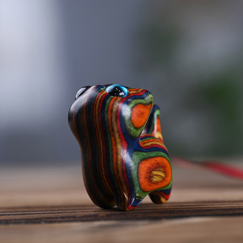 Buddha Stones Tęczowy Eukaliptus Słodkie Koty Zwierzęta Spokojna Dekoracja - image 3
