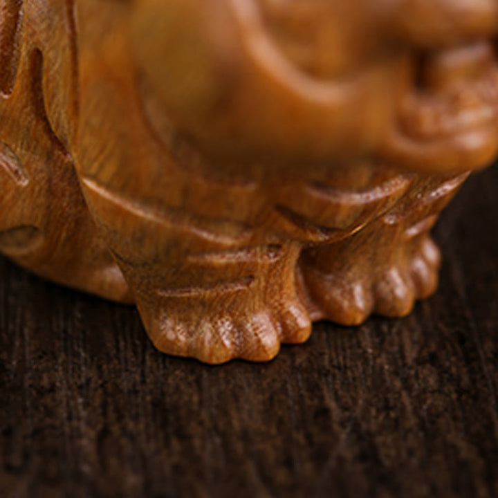 Buddha Stones Drzewo Sandałowe Słodkie Tygrysy Zwierzęta Pozytywna Dekoracja - image 9