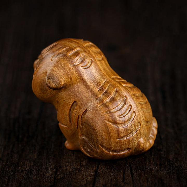 Buddha Stones Drzewo Sandałowe Słodkie Tygrysy Zwierzęta Pozytywna Dekoracja - image 2