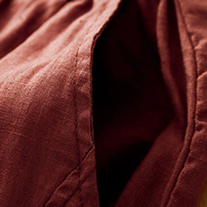 Spodnie damskie haremowe z bawełny i lnu z kieszeniami, swobodne, proste, z Buddha Stones - image 16